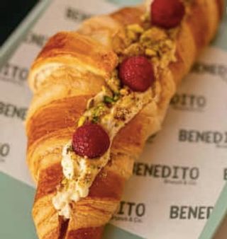 Mascarpone de Pistachio e Framboesas