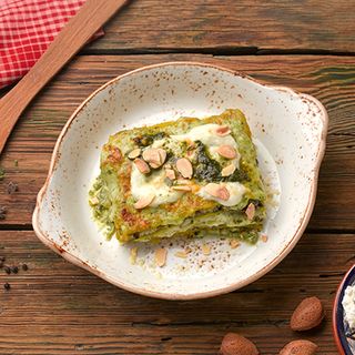 Lasagna di Spinaci con formaggio di capra