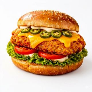 Schnitzel Chili Cheeseburger