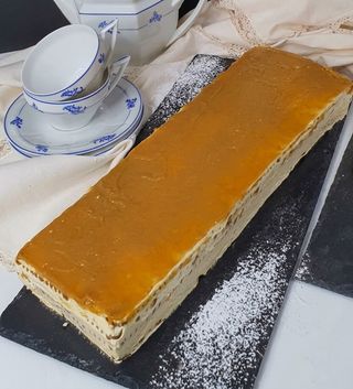 Bolo de Bolacha com Caramelo Salgado
