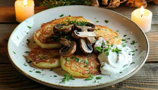 Placki ziemniaczane z borowikami