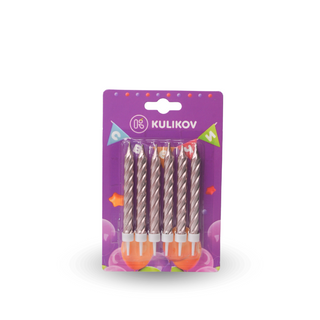  Свечи для торта в ассортименте.6 цветов.Длина 8 см.