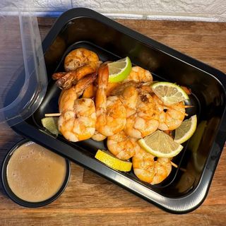 Шашлички із тигрових креветок від Шефа (376г/3шт)