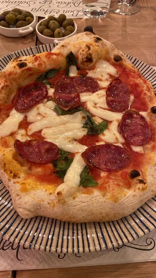 Pizza Salchichón Ibérico (30 Cm.)