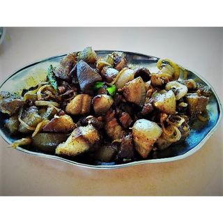Dry garlic pork (Dry dish)