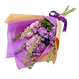 Buchet flori parfumate in kraft