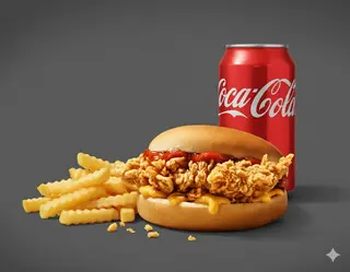Menu crispy chicken burger