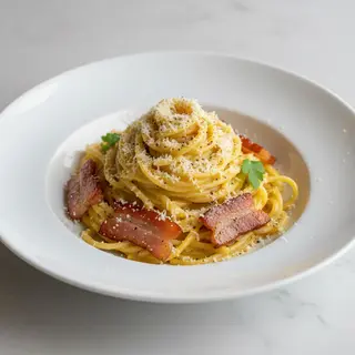 Espagueti A La Carbonara Clásica