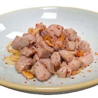 Lomo al ajillo de atún rojo salvaje de almadraba