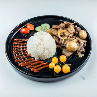 Мясо с грибами