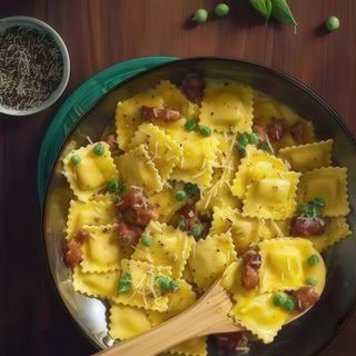 Raviolis A La Carbonara