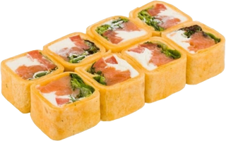 Тортилья с копченым лососем (8шт)