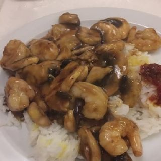 Gambas Con Champiñones