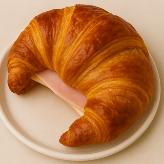Croissant Con Jamón Cocido Y Queso