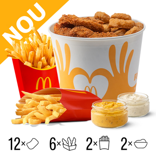 12 McNuggets& 6 Strips Bucket
