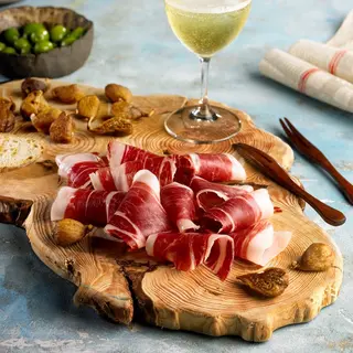 Tostada tomate jamón iberico