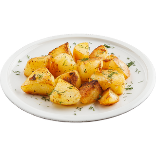 Задушени картофи с копър и чесън (150г)