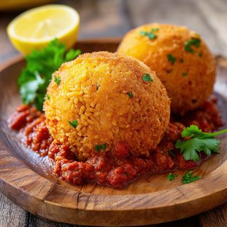Arancina al ragù rosso di manzo