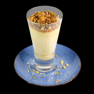 helado pistacho y Crema