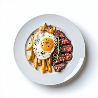 Secreto, Papas Fritas y Huevo