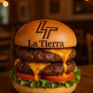 Hamburguesa de La Tierra Doble con Queso
