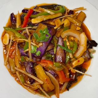 Berenjenas al sabor de pescado