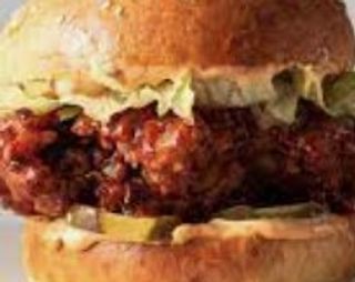 Hot chicken burger menù