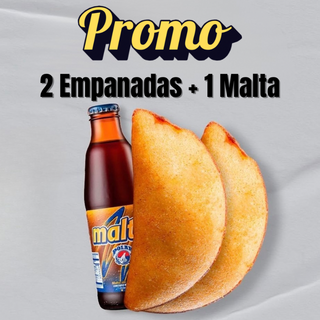 2 empanadas + 1 malta