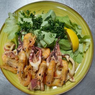 Frittura mista calamari e gamberi