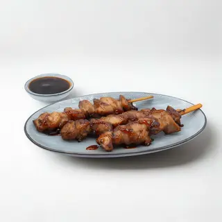 Brochetas de chicken yakitori