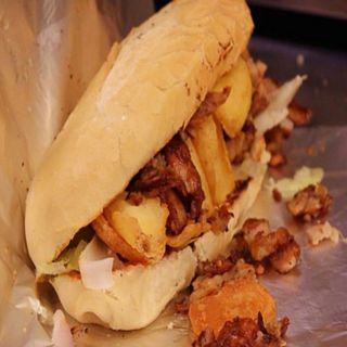  Panino solo carne e patate fritte maxi