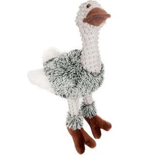 FLAMINGO Igračka za pse Noj plišana, Bela, 30cm (KOD FLA515130)