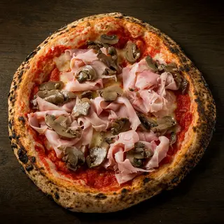 Cotto e funghi