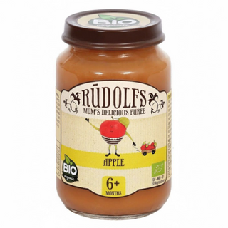 Օրգանական խնձորի պյուրե 190գ, «Rudolfs» 6+