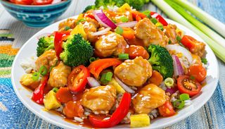 Kids sweet and sour with chicken
