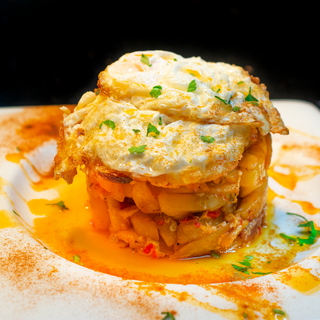 Huevos Rotos Con Jamón Ibérico De Bellota