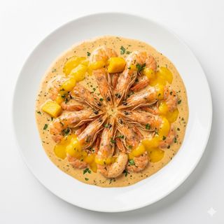 Langostinos Con Mango