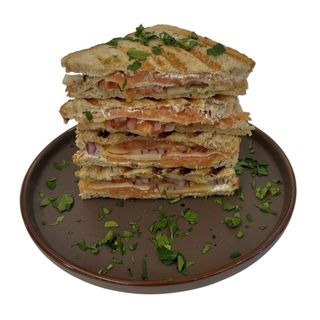 Dimljeni losos sendvič