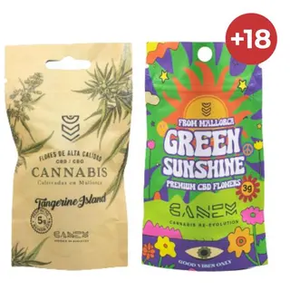 Green Sunshine 3gr + Tangerine Island 5gr CBD/CBG