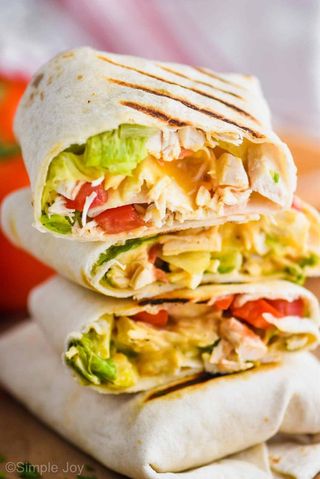 Menù chicken wrap