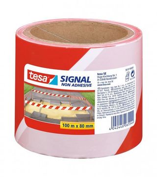 (072834) Traka za obilježavanje 80mm x 100m crveno-bijela 58137