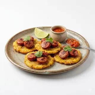 Patacón Con Chorizo