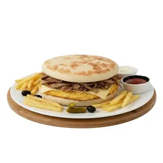 Chapati Omelette & Fromage Et Chawarma