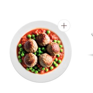 Polpette con piselli senza glutine