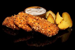 Хрупкави свински карета с трюфел сос (400г)