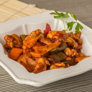 66. Pollo Al Wok Estilo Sichuan Picante