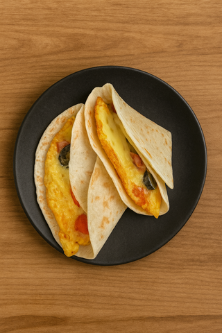 Piadina cu ou si bacon 350g