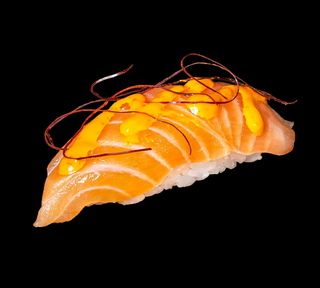 Spicy salmon Nigiri