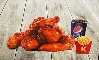 Alette di pollo menù