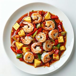 74-Gamberetti in salsa agrodolce